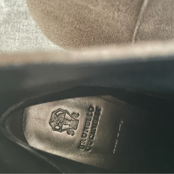 Brunello Cucinelli ankle boots, gray suede, size 38 - Picture 9 of 16